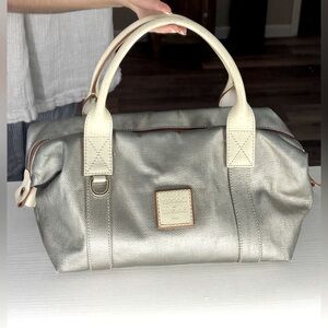 Dooney &Burke Silver and Cream Handbag